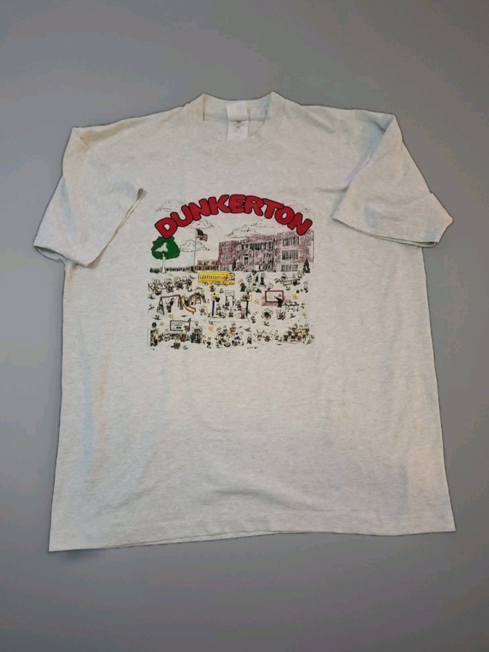 Fruit of the Loom Light Gray Tee with Fruit Logo